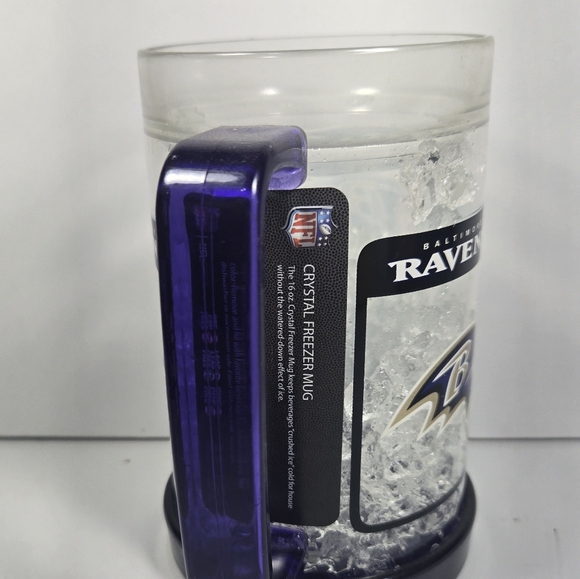 Baltimore Ravens 16 oz. Crystal Freezer Mug *Never Used* - Picture 3 of 6